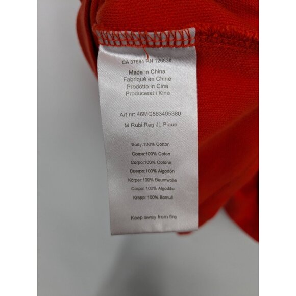 J Lindeberg Polo Shirt Men Size M Regular Fit Golf Tennis Athleisure Performance - Picture 10 of 11